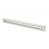 Patch panel 19" 24 porty pod moduły Keystone, 1U, wspornik kablowy, szary (pusty)-4416360