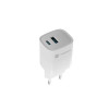 Ładowarka sieciowa Ribera GAN 1X USB-A + 1X USB-C 30W Biała-10963343