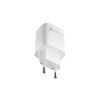 Ładowarka sieciowa Ribera GAN 1X USB-A + 1X USB-C 30W Biała-10963346