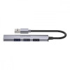 Hub USB-A; 3x USB-A 2.0; 1x USB-A 5 Gbps Aluminiowy-10964164