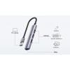 Hub USB-A; 3x USB-A 2.0; 1x USB-A 5 Gbps Aluminiowy-10964165