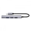 HUB USB-C; 3x USB-A 2.0 1x USB-A 5 Gbps Aluminiowy-10964167