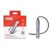 HUB USB-C; 3x USB-A 2.0 1x USB-A 5 Gbps Aluminiowy-10964169
