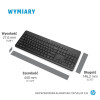 Zestaw klawiatura + mysz HP 230 Wireless Mouse and Keyboard Combo bezprzewodowe czarne 18H24AA-10983874