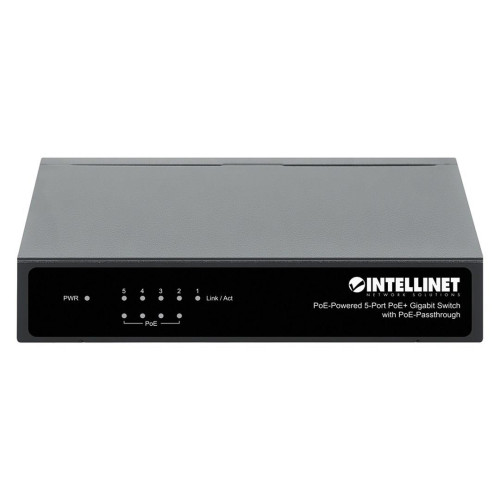 Switch Gigabit 5xPoE Passthrough zasilany PoE lub AC, 68W-10922411