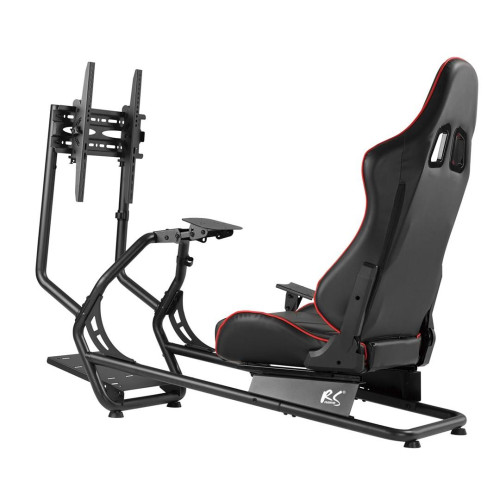 Stojak z fotelem na kierownicę wyścigową NanoRS, max 100kg, max VESA 400x400, 50 cali, RS160-10923426