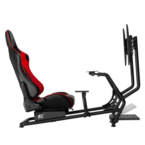 Stojak z fotelem na kierownicę wyścigową NanoRS, max 100kg, max VESA 400x400, 50 cali, RS160-10923427