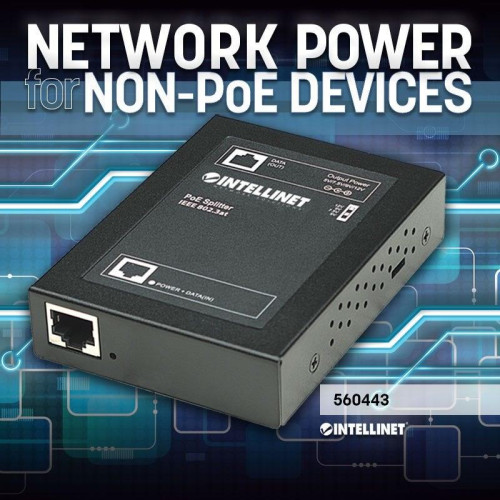 ROZDZIELACZ SPLITTER POE+ IEEE 802.3AT/AF NA 5/7,5/9/12V DC-10928111