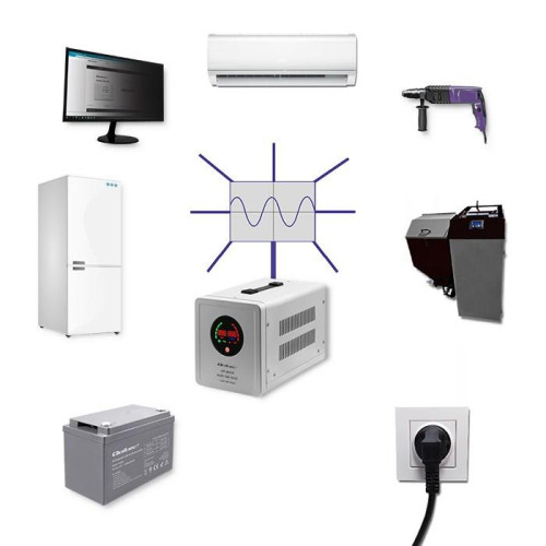 Qoltec Zasilacz awaryjny Pure Sine Wave UPS | 800VA | 560W | Stała faza | Szary-10931755