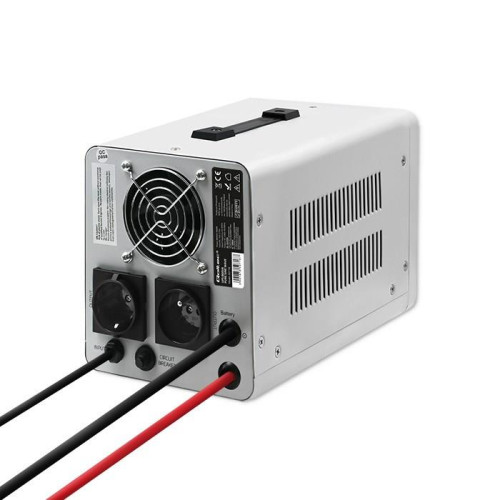 Qoltec Zasilacz awaryjny Pure Sine Wave UPS | 800VA | 560W | Stała faza | Szary-10931760