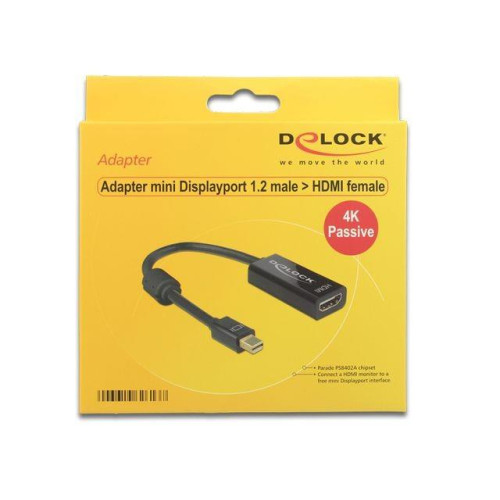 ADAPTER DISPLAYPORT MINI 1.2->HDMI(F) 4K 20cm -1093451