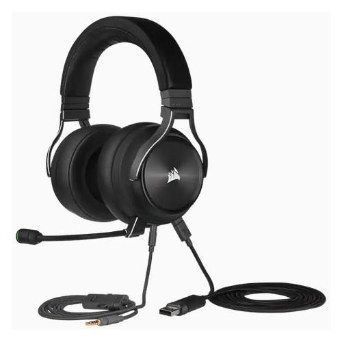 Corsair High-Fidelity Gaming Headset VIRTUOSO RGB WIRELESS XT Wireless/Wired Over-Ear Wireless Black-10936729