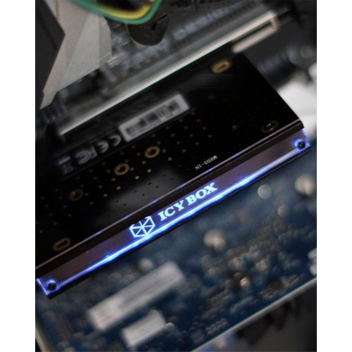 Karta PCIe z gniazdem M.2 M-Key dla jednego dysku SSD M.2 NVMe, podświetlenie ARGB IB-PCI224M2-RGB-10959566