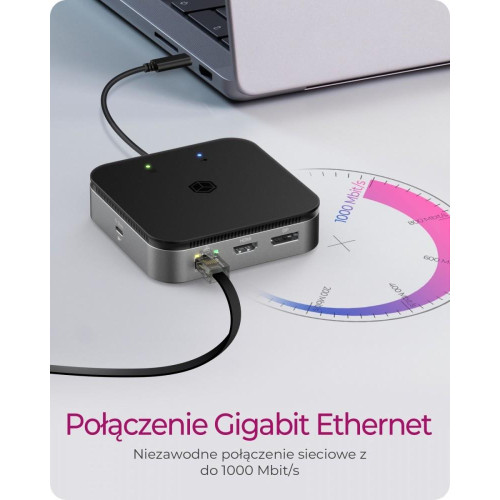 Stacja dokująca IB-DK408-C41 7w1,HDMI, DP,USB,LAN-10961259