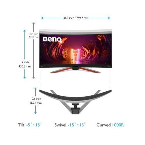 Monitor 34 cale EX3410R LED WQHD/IPS/1ms/144Hz-10961933