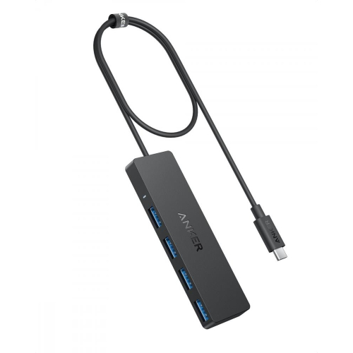 Hub 4w1 5Gbps USB-C Czarny