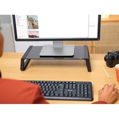 Podstawka pod monitor MONTA GLASS czarna-10962311