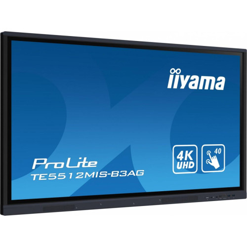 Monitor interaktywny 55 cali TE5512MIS-B3AG INFRARED,40pkt,IPS,4K,7H,WiFi,VGA,HDMI, USB-c,Wifi,Bluetooth,metal,8ms-10962
