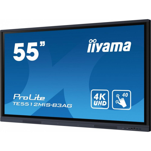 Monitor interaktywny 55 cali TE5512MIS-B3AG INFRARED,40pkt,IPS,4K,7H,WiFi,VGA,HDMI, USB-c,Wifi,Bluetooth,metal,8ms-10962