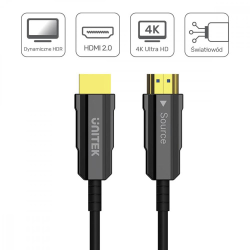 Kabel Optyczny HDMI 2.0 15m AOC 4K60Hz C11072BK-15M-10962738