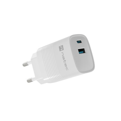 Ładowarka sieciowa Ribera GAN 1X USB-A + 1X USB-C 30W Biała-10963342