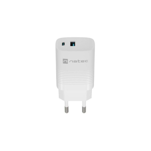 Ładowarka sieciowa Ribera GAN 1X USB-A + 1X USB-C 30W Biała-10963345