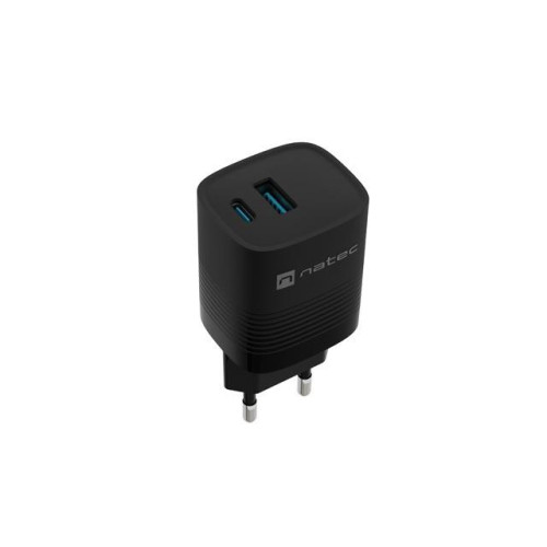 Ładowarka sieciowa Ribera GAN 1X USB-A + 1X USB-C 30W Czarna-10963353