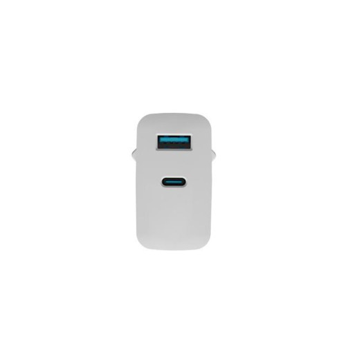 Ładowarka sieciowa Ribera GAN 1X USB-A + 1X USB-C 45W Biała-10963366