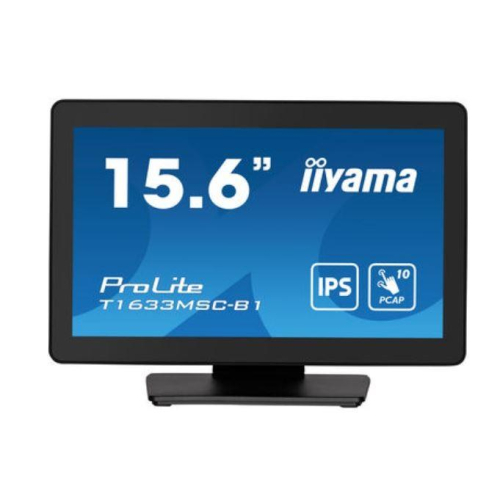Monitor 15.6 cala ProLite T1633MSC-B1 poj.10pkt,IP54,IPS,USB