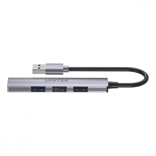 Hub USB-A; 3x USB-A 2.0; 1x USB-A 5 Gbps Aluminiowy-10964164