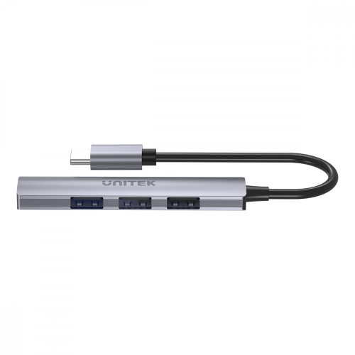 HUB USB-C; 3x USB-A 2.0 1x USB-A 5 Gbps Aluminiowy-10964167