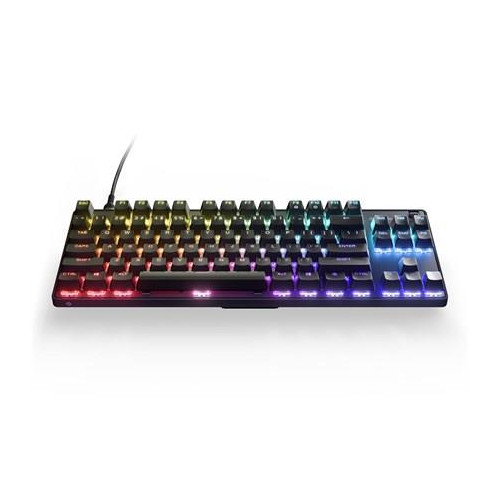 SteelSeries Gaming Keyboard Apex 9 TKL Gaming keyboard Durable and Portable, the detachable USB-C braided cable can withstand the wear and tear of dai