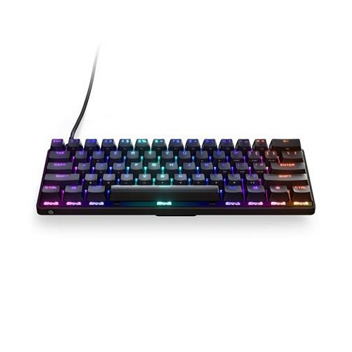 SteelSeries Gaming Keyboard Apex 9 Mini Gaming keyboard Durable and Portable, the detachable USB-C braided cable can withstand the wear and tear of da