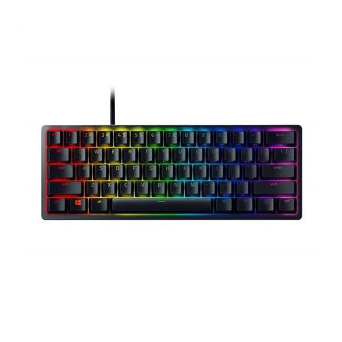 Razer Huntsman Mini optyczna klawiatura do gier, światło LED RGB, USA, czarny, przewodowy, Clicky Optical