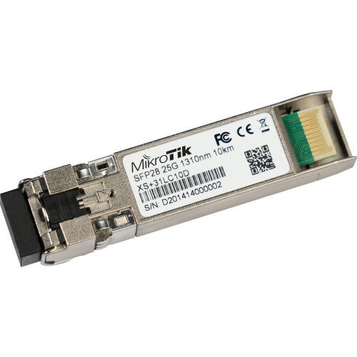 MikroTik XS+31LC10D | Moduł SFP/SFP+/SFP28 | 1/10/25Gb/s, SM, 10km, 1310nm