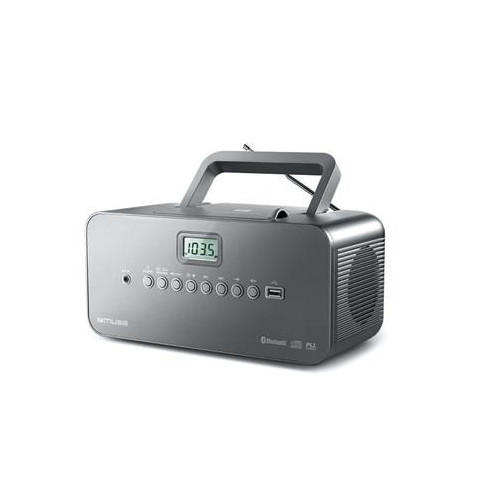 Muza | Przenośny odtwarzacz CD/MP3 z Bluetooth, radiem i odtwarzaczem MP3 z USB | M-30BT | Łączność Bluetooth | Czarny | Przenośny | Połączenie bezprz