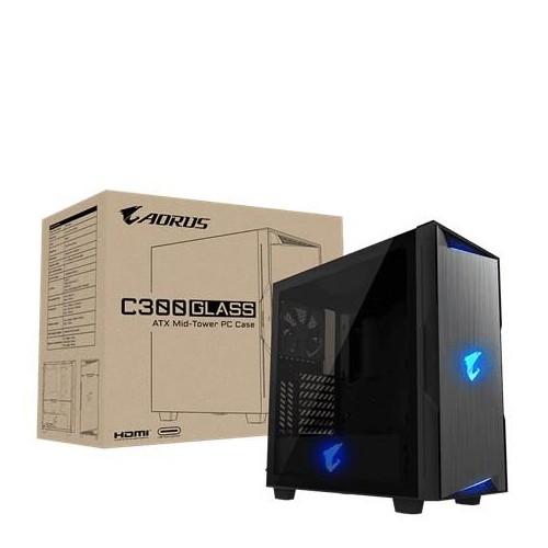 OBUDOWA KOMPUTEROWA MIDITOWER ATX W/O PSU GB-AC300G BLACK GIGABYTE-10981064