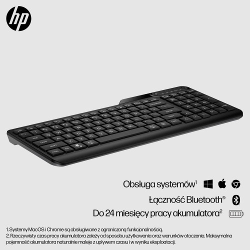 Klawiatura HP 460 Multi-Device Bluetooth Keyboard bezprzewodowa czarna 7N7B8AA-10983759