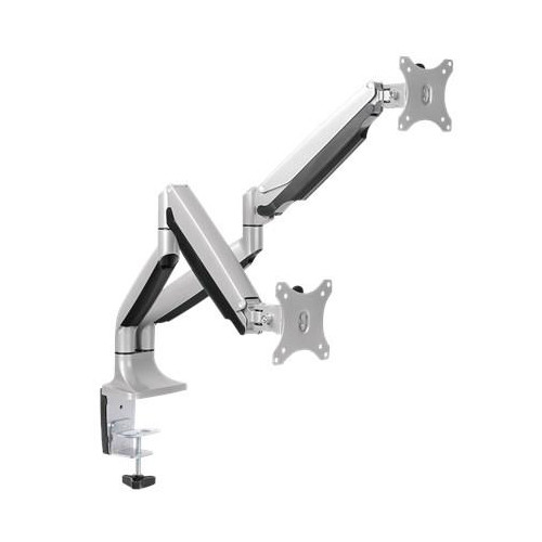 Logilink BP0043 Uchwyt biurkowy z dwoma monitorami, 13 "-32", sprężyna gazowa, aluminium Logilink