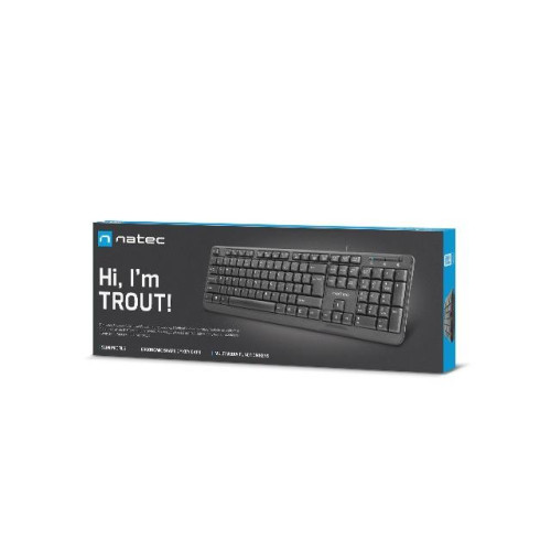 Klawiatura Trout Slim czarna USB -1098940