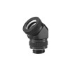 PHANTEKS Obrotowa Twarda Złączka Rurowa 12mm 45 Stopni G1/4 - czarna, obrotowa-11009481