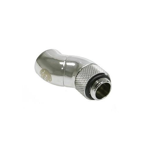 Bitspower Adapter 90 stopni G1/4 cala żeńskiego na G1/4 cala żeńskiego - 2x obrotowy, błyszczący srebrny-11009518