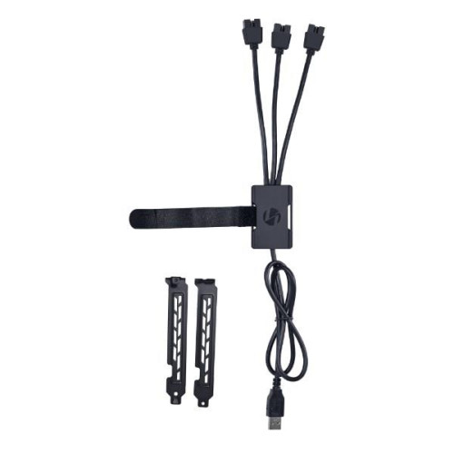 Koncentrator USB Lian Li PW-U2TPAB - Czarny-11015455