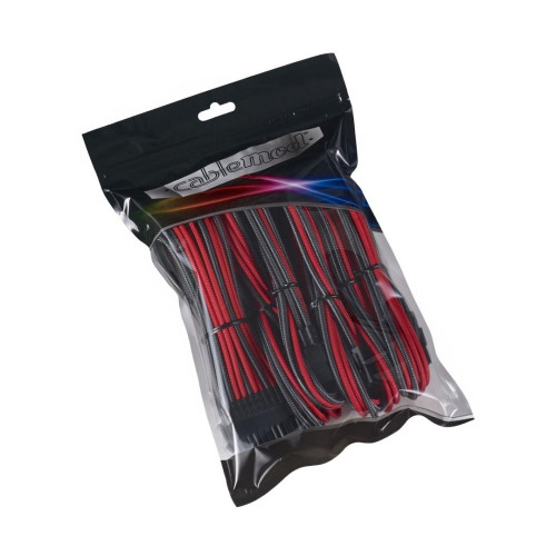 CableMod PRO ModMesh Cable Extension Kit - karbon/czerwony-11015971