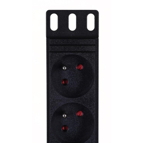 Listwa zasilająca A-LAN PZ081U (8 x UTE; 16 A (3680 W); 1,8m; kolor czarny)-11030671