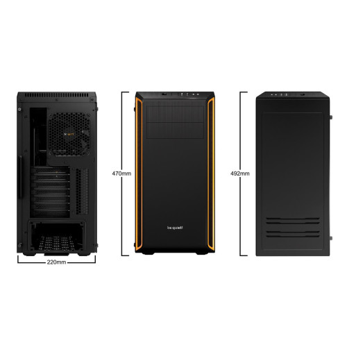 Obudowa BE QUIET! PURE BASE 600 BGW20 (ATX, Mini ATX, Mini ITX; kolor czarny)-1103170