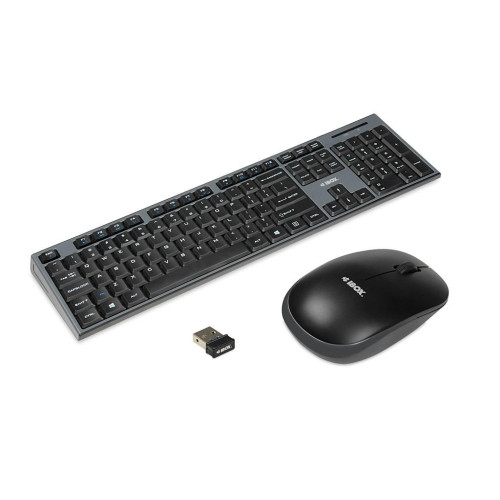Zestaw bezprzewodowa klawiatura + mysz IKMS606W czarny-1104111