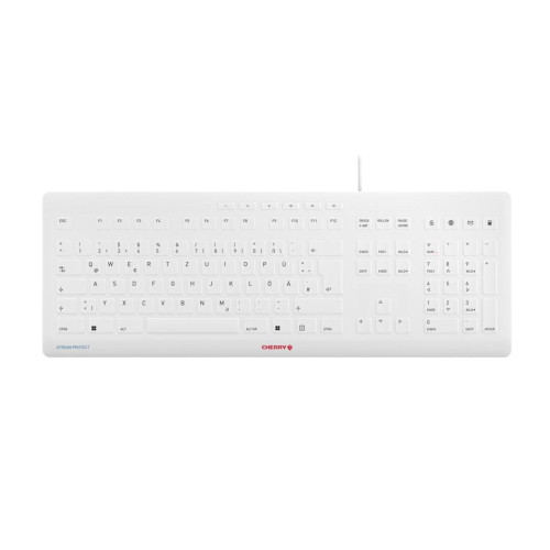 STREAM PROTECT WIRED GER/WHITE-GREY QWERTZ-11051427