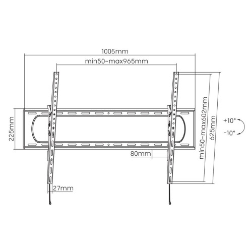 MACLEAN UCHWYT DO TV, MONITORA 120' 120KG MC-750N-11056411