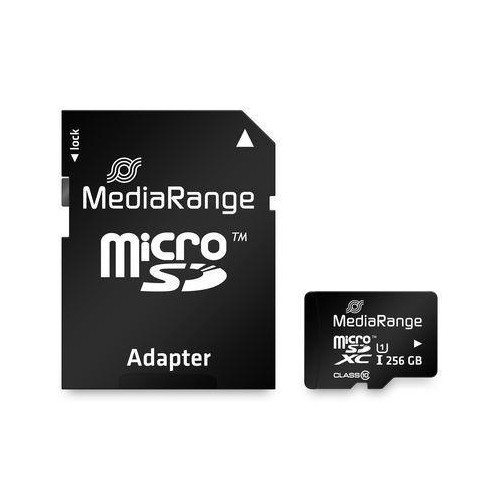 MEMORY MICRO SDXC 256GB UHS-1/W/ADAPTER MR946 MEDIARANGE-11070416
